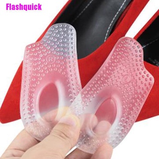 [Flashquick] 1 par de plantillas de Gel de silicona suave para talón, suelas, alivio del dolor, almohadilla para zapatos