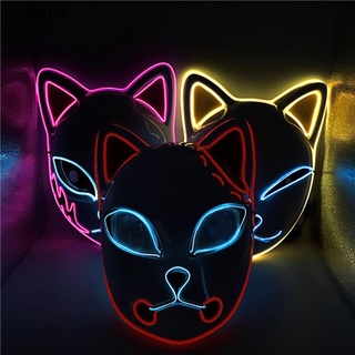 jinyun Demon Slayer Kimetsu LED Mask Props Sabito Halloween Party Light Masks For Adult . (3)