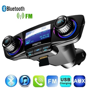 Bluetooth MP3 Transmisor De Radio Del Coche Adaptador De Audio Portátil Cargador De Dual USB/FM/TF/U Disk