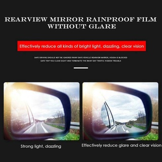 2pç Película Para Vidro E Espelho Lateral E Retrovisor Para Carros Impermeável Anti-Neblina Película À Prova De Chuva (8)