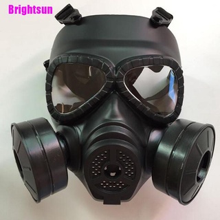 [Brightsun] respirador táctico negro máscara de Gas estilo militar máscara protectora cara al aire libre (1)