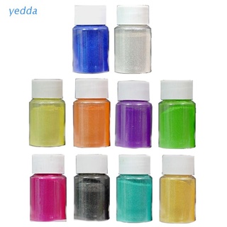 yedda 10 colores brillantes aurora perla pigmento polvo mica nacarados colorantes resina colorante colorante pigmento resina herramientas artesanales