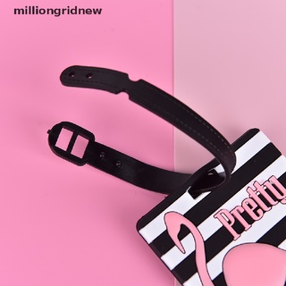 [milliongridnew] etiqueta de equipaje flamingo accesorios de viaje maleta id dirección titular de la etiqueta de embarque
