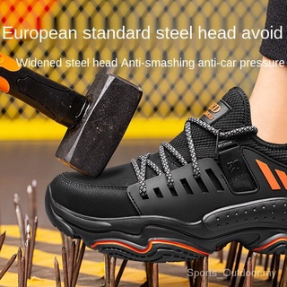 Tamaño 36-46 hombres/mujeres zapatos de seguridad Anti-aplastamiento Anti-piercing zapatillas de deporte ligero transpirable de acero puntera zapatos de trabajo al aire libre senderismo zapatos de soldadura Casual botas antideslizantes zapatos 5M1j (5)