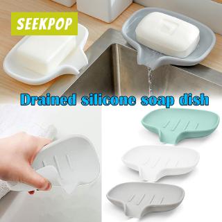 jabón de silicona titular de drenaje bandeja de drenaje mantener barras de jabón limpias en seco para ducha baño