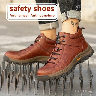 Zapatos de seguridad zapatos de corte alto zapatos de acero botas Anti-golpes Anti-punción de los hombres zapatos de trabajo botas de seguridad pufS