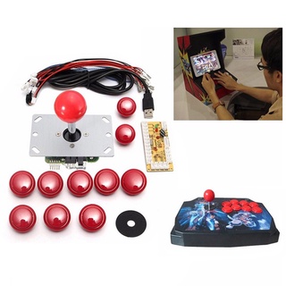 Game Diy arcade joystick con botones +joysticks +kit codificador usb + cables