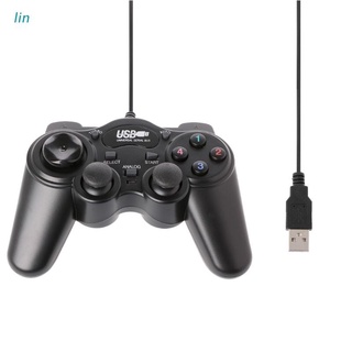 lin usb 2.0 gamepad gaming joystick controlador de juego con cable para pc/laptop