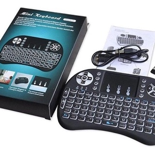 mini teclado táctil inalámbrico retroiluminado air mouse para laptop pc tv box (2)