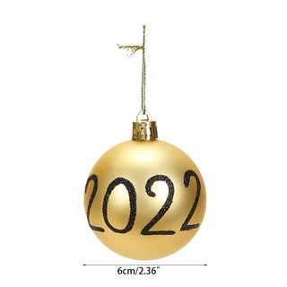 ghulons 6 piezas/caja de 6 cm adornos de bola de navidad decoraciones de árbol de navidad colgante para decoración de fiestas navideñas (2)
