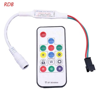 rdb controlador led rgb ws2811 ws2812 control remoto sp103e 14 teclas inalámbrico led tira rgbw ws2812b controlador