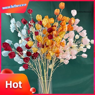 mcc exquisita flor artificial amplia aplicación tela de color brillante simulación enkianthus para el hogar