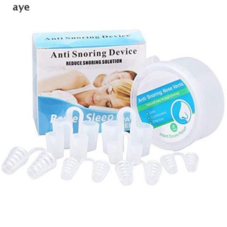 aye 8Pcs stop snoring nose vents clip anti snore sleep apnea nasal dilators device .