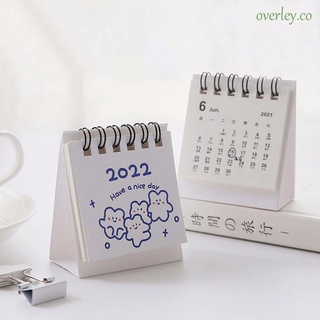 overley lindo escritorio calendario mesa calendario mini calendario 2022 calendario diario planificador mensual creativo suministros de oficina planificador libro decoración de escritorio papelería (1)