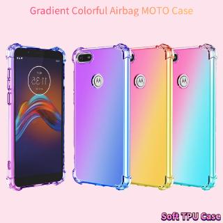 Funda de teléfono para Motorola Moto E6 G8 Plus Play ONE Macro ONE FUSION Plus EDGE Colorido Gradiente Suave TPU Antideslizante Funda de móvil