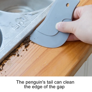 1PC cocina de dibujos animados lindo pingüino estilo rascador de aceite (6)
