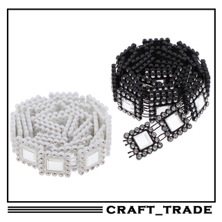 (artesanía) 1 cinta De diamante De Cristal brillante De diamante De imitación Para decoración De fiesta De boda Vasos blancos