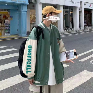 Primavera oso Hong Kong estilo béisbol uniforme abrigo ropa de hombre2021Camisetas de pareja de chaqueta de letra suelta de moda_Goya Tienda (9)