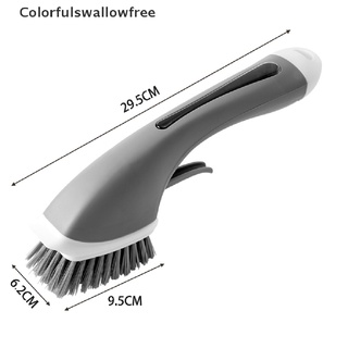 colorfulswallowfree cepillo de limpieza de cocina mango largo cepillo de limpieza de platos cepillo herramientas de cocina belle