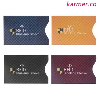 kar2 1pc anti robo para rfid tarjeta de crédito protector de bloqueo de la funda de la piel caso nuevo