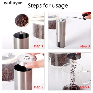 [wuliuyan] molinillo de café manual para cafetera, cerámica, núcleo, molino de mano, molinillo [wuliuyan] (8)