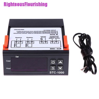Righteousflourishing Digital 220V STC-1000 controlador de temperatura termostato regulador+Sensor