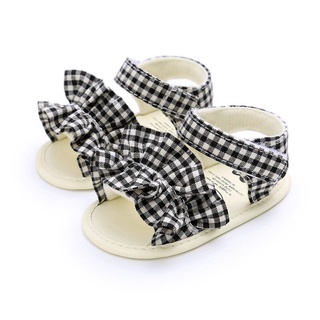 Sandalias Para niña bebé verano zapatos De Lona De algodón a rayas Arco sandalias Para bebé sandalias De playa recién nacidos mocasines Para niñas (5)
