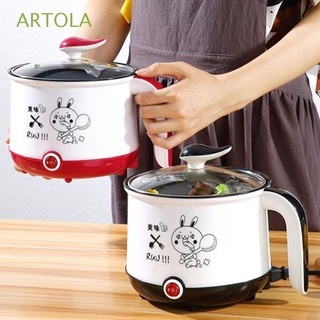 artola home cooking|individual olla de cocina de doble capa olla de arroz 220v lindo mini sartén eléctrica multifuncional olla caliente/multicolor