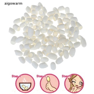 aigowarm 100pc/set natural de seda cocoons silkworm bolas facial cuidado de la piel exfoliante blanqueamiento co (1)