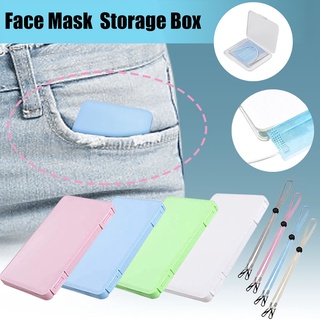 🔅YaochengG🔅 4PC Portable Face Mask Storage Bag Pollution Prevention 4 Mask Adjustable Ropes