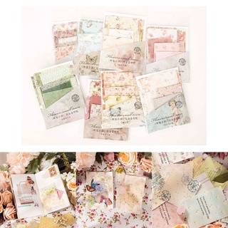 MILKBOLLL 30Sheets Diary Album Material Paper Scrapbooking Flower Town Series Craft Paper Journal Planner DIY Stationery Vintage Decorative (8)