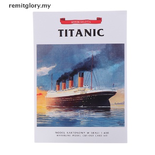 [remitglory] 1 : 400 DIY Artesanía Titanic Ship Modelo De Papel 3D Conjuntos De Juguetes [MY]