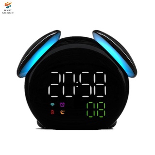 pronóstico del tiempo smart sensor colorido seta luz reloj despertador