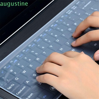 Augustine práctico cuaderno teclado cubierta de silicona transparente Gel portátil teclado película protectora Universal impermeable a prueba de polvo Protector 10-17 pulgadas
