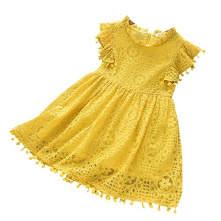 [tenismall.br]vestido Hueco de princesa sin mangas para niñas/bebés/bebé