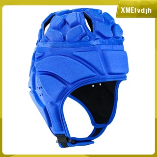 casco de rugby ajustable transpirable para casco de fútbol, protector de cabeza