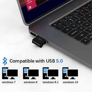 hotyin 5.0 Adaptador compatible Con Bluetooth Transmisor USB Para Pc Receptor De Ordenador Portátil Auriculares Impresora De Audio Dongle (2)