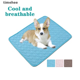 timehee - alfombrilla de refrigeración para mascotas, para perros, gato, lavable, sofá, transpirable. (2)