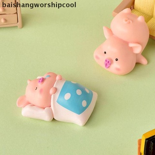 bswc 7 unids/set dibujos animados cerdo animal muñeca juguete modelo estatua figura adorno miniaturas nuevo