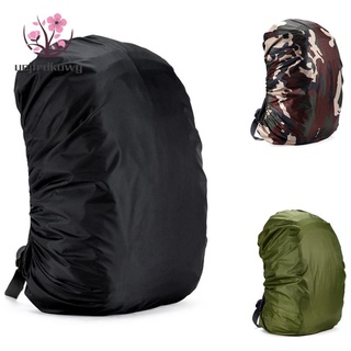100L mochila impermeable cubierta de lluvia bolsa de polvo bolsas de senderismo, negro (1)