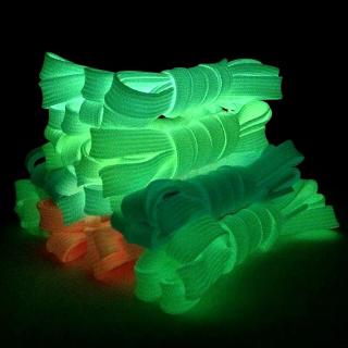 2 Pzas/Par De Cordones Deportivos Luminosos Casuales Para Zapatos Fluorescentes De Noche Brillan En La Oscuridad/Unisex/Tenis Planos De Lona