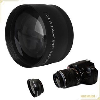 Teleconvertidor de teleobjetivo 2x de 52 mm f / Nikon AF-S DX Nikkor 18-55 mm