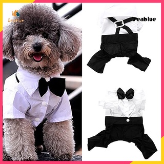 Traje de pajarita para perro portátil con correa de tela elegante ropa para mascotas al aire libre (1)