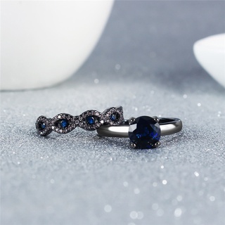anillos de diamantes de oro negro de lujo para mujer/mujeres/princesa/promesa de compromiso de boda/anillo de anillo de joyería (5)