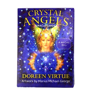 Crystal Angel Oracle Tarjetas De Fiesta Juego De Mesa Adivinación Destino 44 Cartas Baraja Tarot