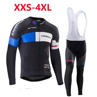 2022 nueva ropa de ciclismo para hombre + conjunto de manga larga de bicicleta de montaña + maillot de ciclismo profesional transpirable de secado rápido + pantalón acolchado de gel 20D