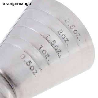 orangemango 75ml metal medida taza bebida herramienta tiro onza jigger bar mezcla cóctel beaker co