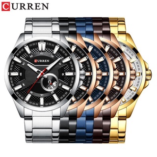Reloj Curren/Karen con correa de acero de cuarzo impermeable 8372 para hombre (1)