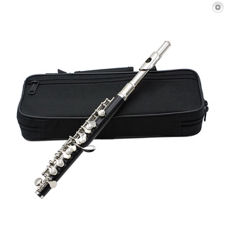 Gd Piccolo Ottavino medio tamaño flauta Cupronickel chapado en plata C tono clave con paño pulido palo de limpieza caja acolchada caso destornillador (1)