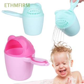 ethmfirm niño lavado bebé ducha cucharas cabeza de lavado bebé baño bebé champú taza lindo cascada rinser niños baño baño ducha enjuague taza/multicolor